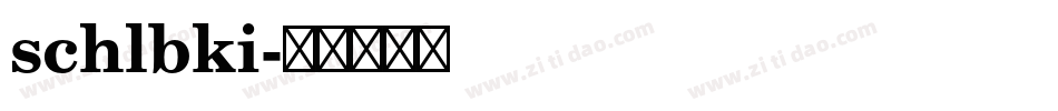 schlbki字体转换