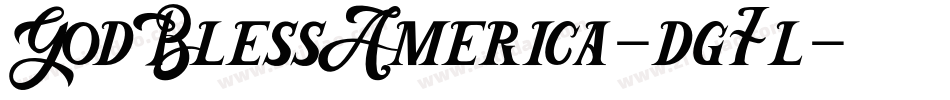 GodBlessAmerica-dg7l字体转换