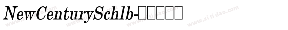 NewCenturySchlb字体转换