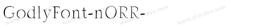 GodlyFont-nORR字体转换
