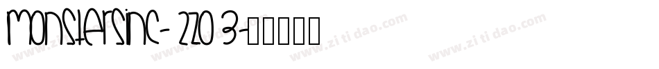 MonstersInc-2zO3字体转换