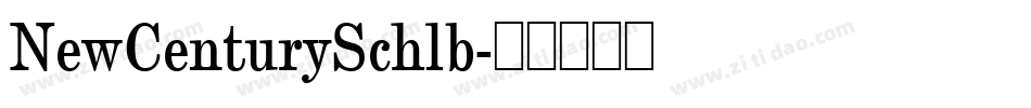 NewCenturySchlb字体转换
