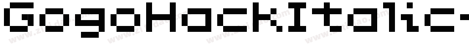 GogoHackItalic-G11A字体转换