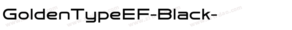 GoldenTypeEF-Black字体转换