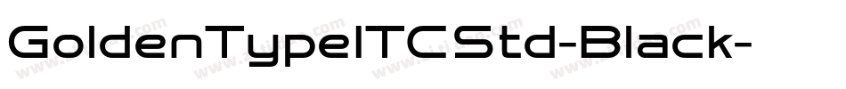 GoldenTypeITCStd-Black字体转换
