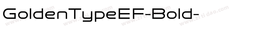 GoldenTypeEF-Bold字体转换