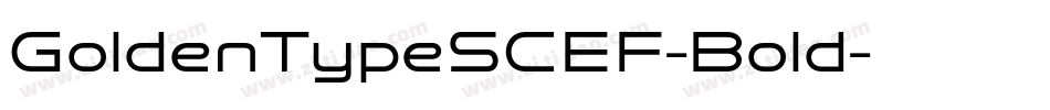 GoldenTypeSCEF-Bold字体转换