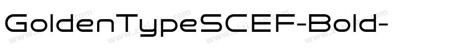 GoldenTypeSCEF-Bold字体转换