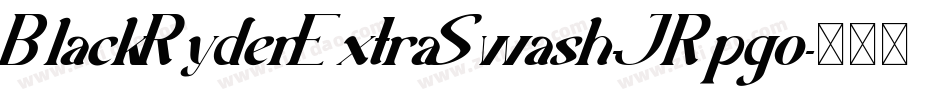 BlackRyderExtraSwash-JRpgo字体转换
