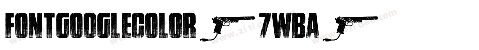 FontGoogleColor-7WBA字体转换