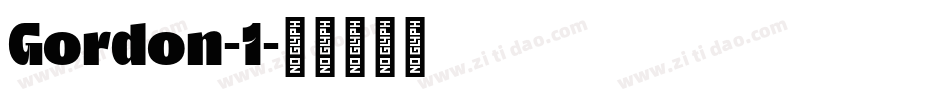 Gordon-1字体转换