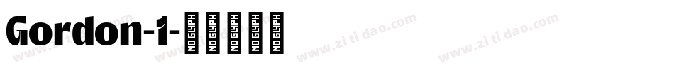 Gordon-1字体转换
