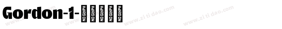 Gordon-1字体转换
