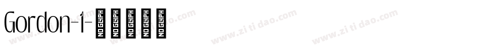 Gordon-1字体转换