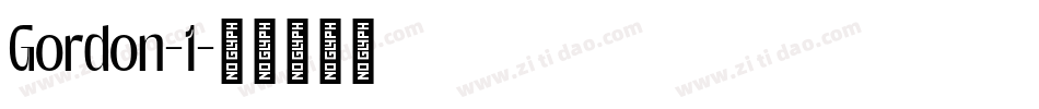Gordon-1字体转换