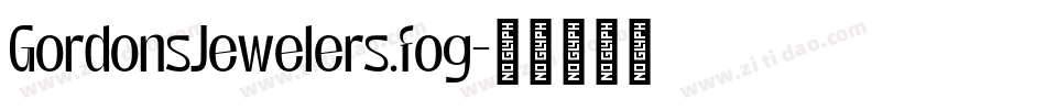 GordonsJewelers.fog字体转换