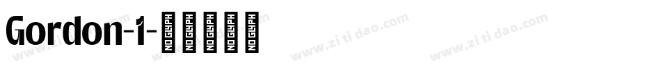 Gordon-1字体转换