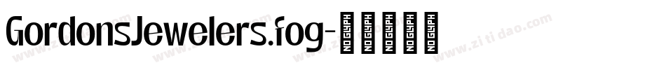 GordonsJewelers.fog字体转换