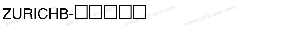 ZURICHB字体转换