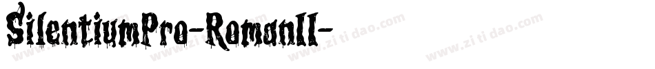 SilentiumPro-RomanII字体转换