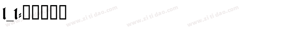 l_1字体转换