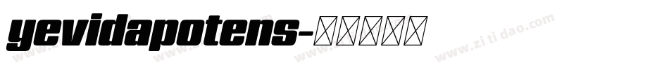 yevidapotens字体转换