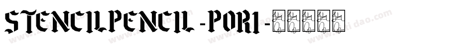 StencilPencil-poR1字体转换