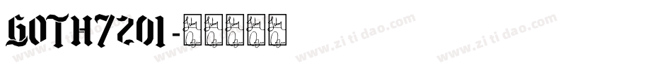 Goth720i字体转换