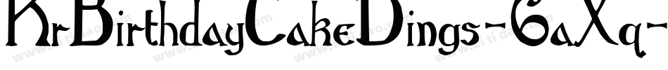 KrBirthdayCakeDings-6aXq字体转换