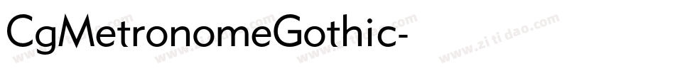 CgMetronomeGothic字体转换