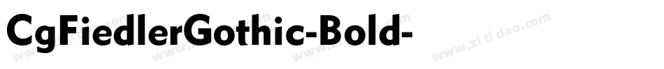 CgFiedlerGothic-Bold字体转换