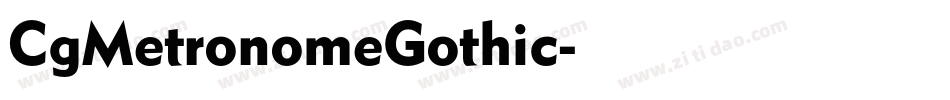 CgMetronomeGothic字体转换