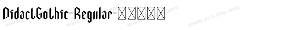 DidactGothic-Regular字体转换