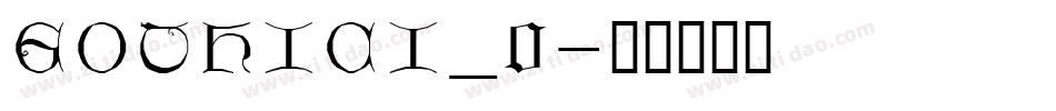 GOTHICI_0字体转换