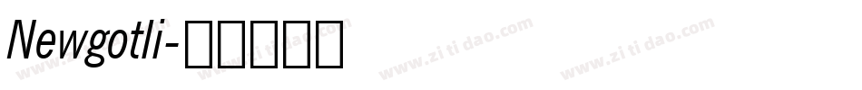 Newgotli字体转换