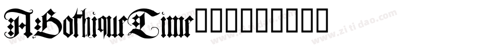 AGothiqueTime转换器字体转换