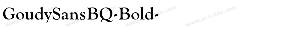 GoudySansBQ-Bold字体转换