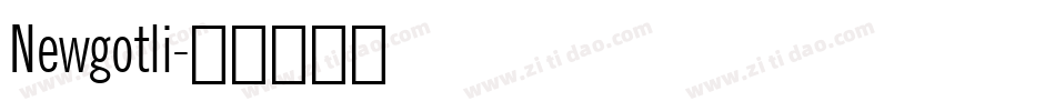 Newgotli字体转换