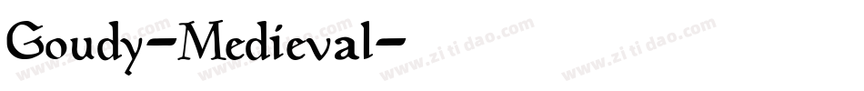 Goudy-Medieval字体转换