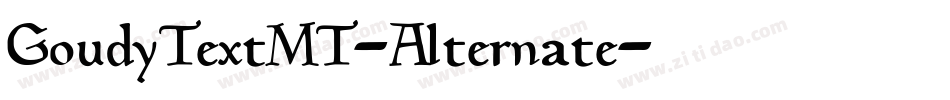 GoudyTextMT-Alternate字体转换