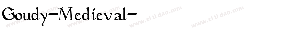 Goudy-Medieval字体转换
