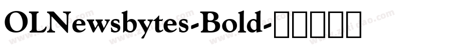 OLNewsbytes-Bold字体转换