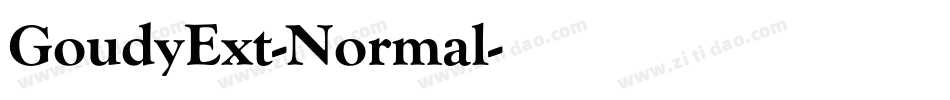 GoudyExt-Normal字体转换