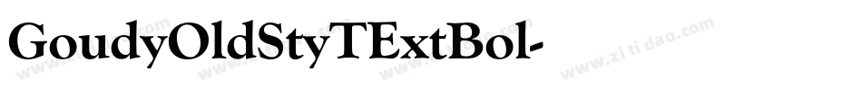 GoudyOldStyTExtBol字体转换