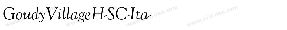 GoudyVillageH-SC-Ita字体转换