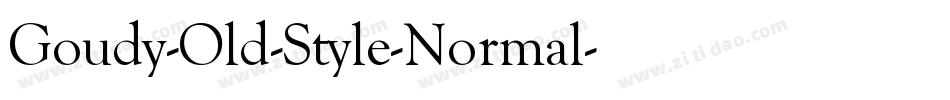 Goudy-Old-Style-Normal字体转换