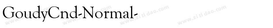 GoudyCnd-Normal字体转换