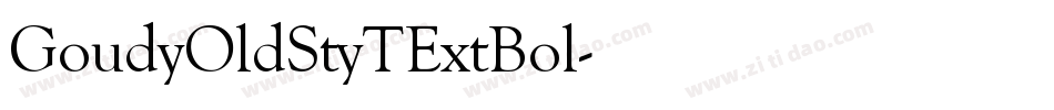 GoudyOldStyTExtBol字体转换