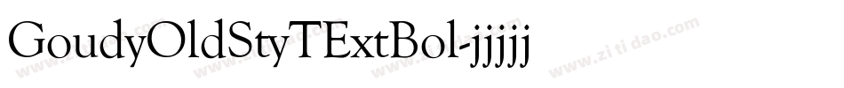 GoudyOldStyTExtBol字体转换