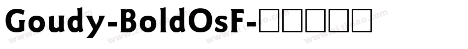 Goudy-BoldOsF字体转换